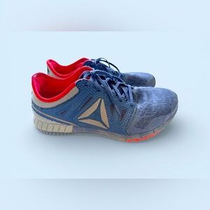 Men’s Reebok Zprint 3D Navy and Crimson Running Shoes 9.5